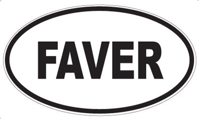 FAVER - Oval Sticker