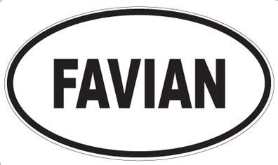 FAVIAN - Oval Sticker