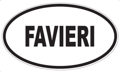 FAVIERI - Oval Sticker
