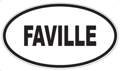FAVILLE - Oval Sticker