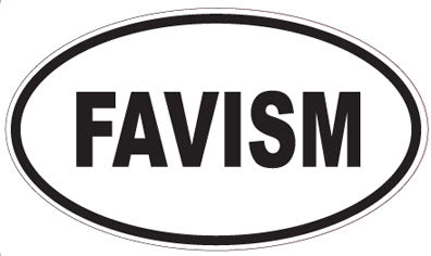 FAVISM - Oval Sticker