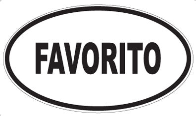 FAVORITO - Oval Magnet