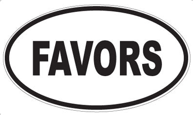 FAVORS - Oval Magnet