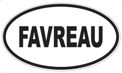 FAVREAU - Oval Magnet