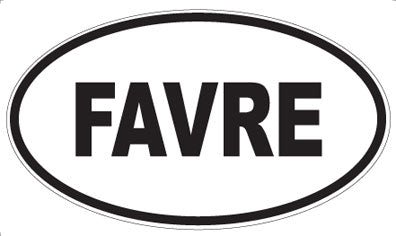 FAVRE - Oval Magnet