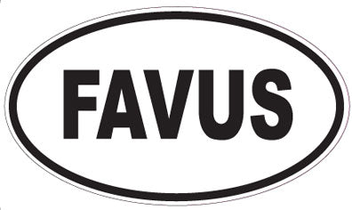 FAVUS - Oval Sticker