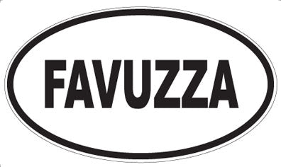 FAVUZZA - Oval Sticker