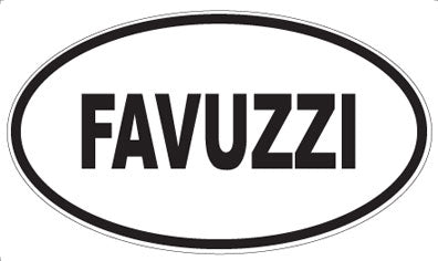 FAVUZZI - Oval Sticker
