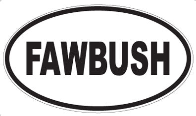 FAWBUSH - Oval Magnet