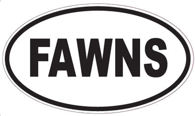 FAWNS - Oval Magnet