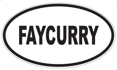 FAYCURRY - Oval Magnet