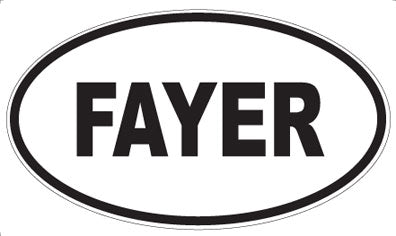 FAYER - Oval Magnet
