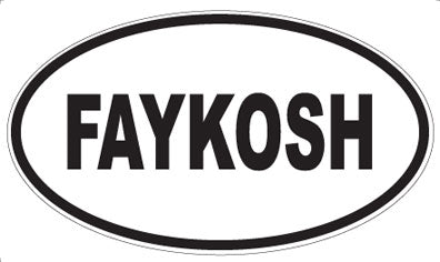FAYKOSH - Oval Sticker