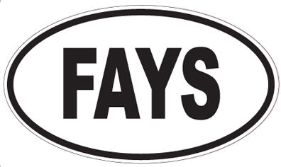 FAYS - Oval Sticker
