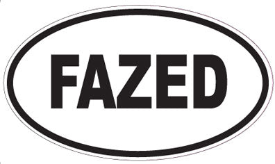 FAZED - Oval Sticker