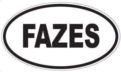 FAZES - Oval Sticker