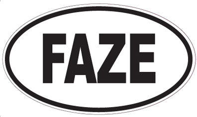 FAZE - Oval Sticker
