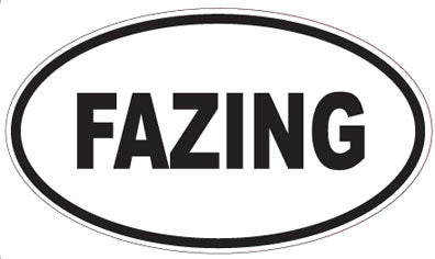 FAZING - Oval Sticker