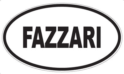 FAZZARI - Oval Sticker