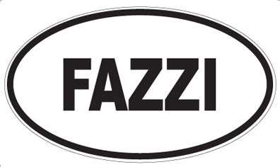 FAZZI - Oval Sticker