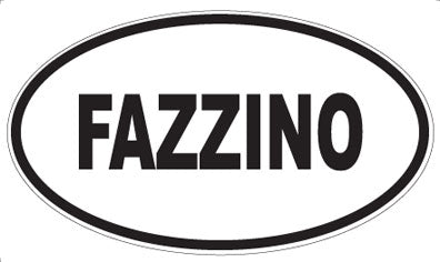FAZZINO - Oval Sticker