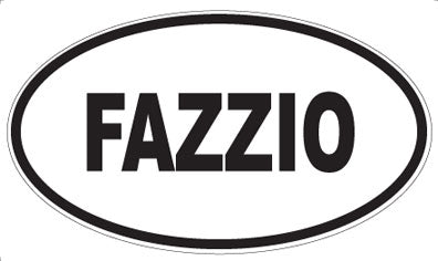 FAZZIO - Oval Magnet
