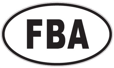 FBA - 3 Letter Initials Oval Magnet