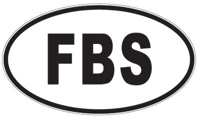 FBS - 3 Letter Initials Oval Magnet
