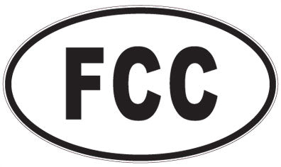 FCC - 3 Letter Initials Oval Magnet
