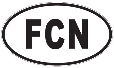FCN - 3 Letter Initials Oval Magnet