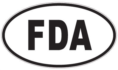 FDA - 3 Letter Initials Oval Magnet