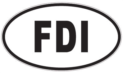 FDI - 3 Letter Initials Oval Magnet