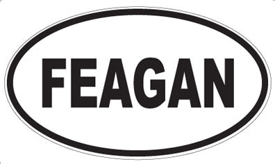 FEAGAN - Oval Sticker