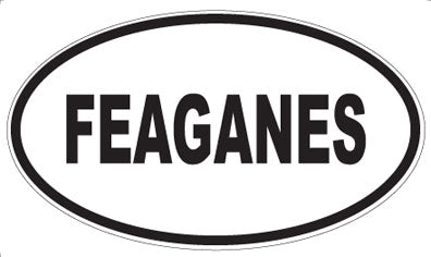 FEAGANES - Oval Sticker