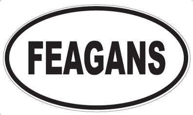 FEAGANS - Oval Sticker