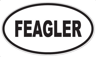 FEAGLER - Oval Sticker