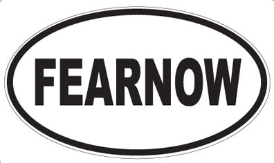 FEARNOW - Oval Magnet