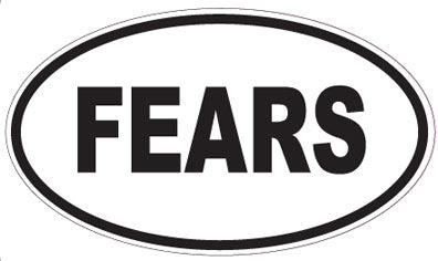 FEARS - Oval Sticker