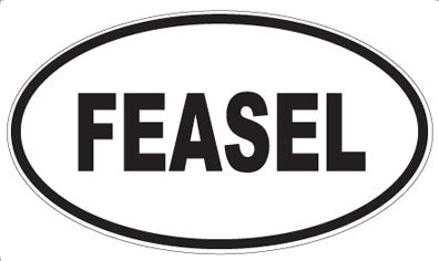 FEASEL - Oval Sticker