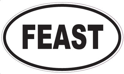 FEAST - Oval Magnet