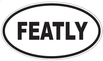 FEATLY - Oval Sticker