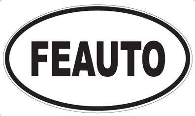 FEAUTO - Oval Sticker
