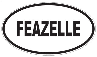 FEAZELLE - Oval Magnet
