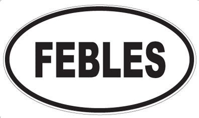 FEBLES - Oval Sticker