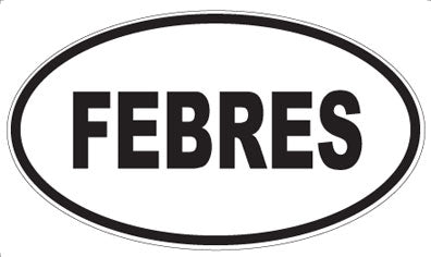 FEBRES - Oval Sticker