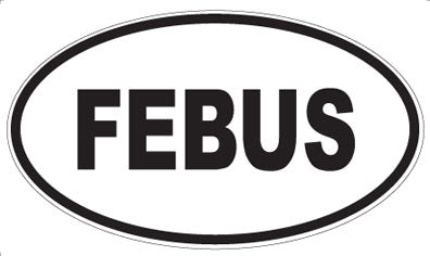 FEBUS - Oval Sticker