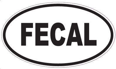 FECAL - Oval Magnet