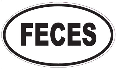 FECES - Oval Magnet