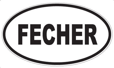 FECHER - Oval Magnet