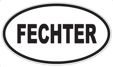 FECHTER - Oval Sticker